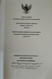 PERATURAN KALURAHAN CANDIREJO NOMOR 5 TAHUN 2025 TENTANG RENCANA KERJA PEMERINTAH KALURAHAN TAHUN 20